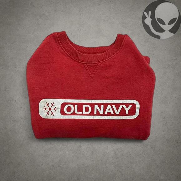 Old Navy Sweatshirt XL Red Vintage Cozy Fit Casual - Picture 8 of 8